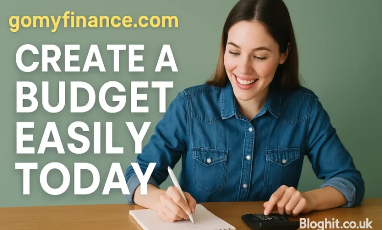 gomyfinance.com to Create a Budget
